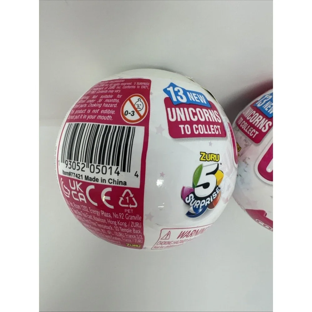 LOT 2 Zuru 5 Surprise Unicorn Squad Magic Color Change Surprise Capsules 2022
